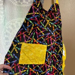 Kids homemade apron, cute for helping you cook or for playtime.